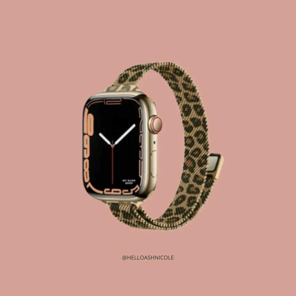Slim Apple Watch Band in Stainless Steel Magnet Design - Picture 1 of 6